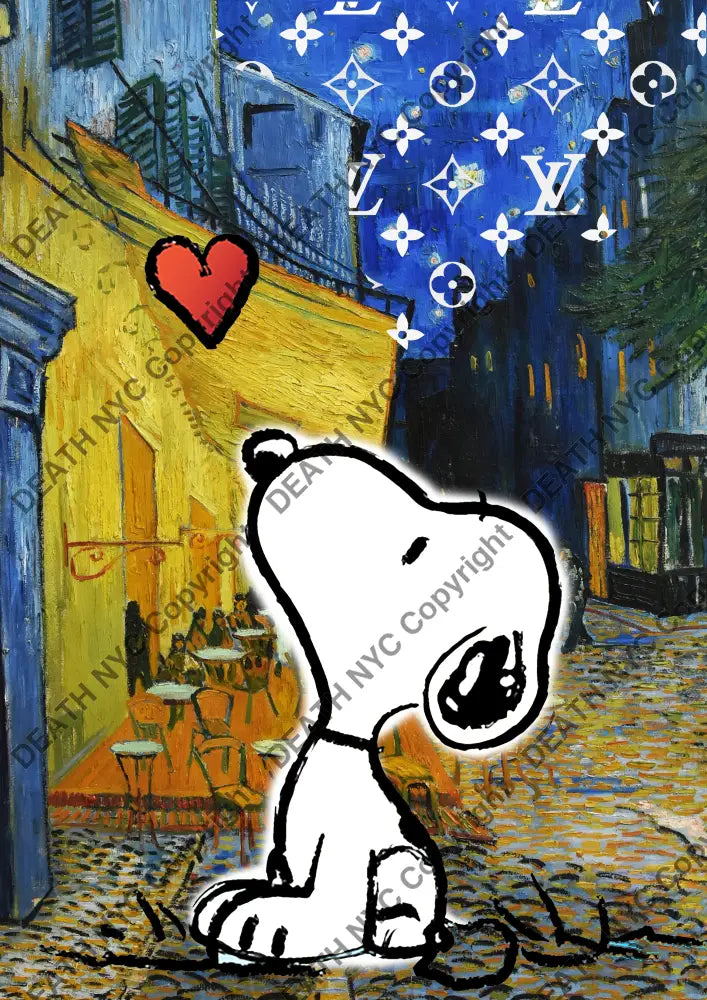 Deathmf841 45X32Cm Snoopy (Edition Of 100*) (2023) Art Print
