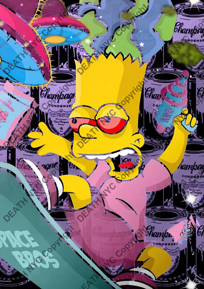 Deathmg151 45X32Cm Simpson (Edition Of 100*) (2023) Art Print