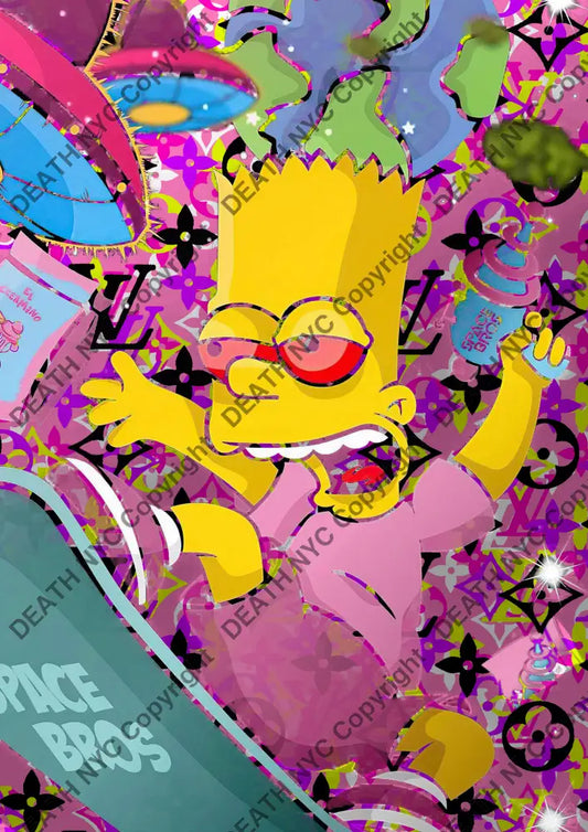 Deathmg153 45X32Cm Simpson (Edition Of 100*) (2023) Art Print