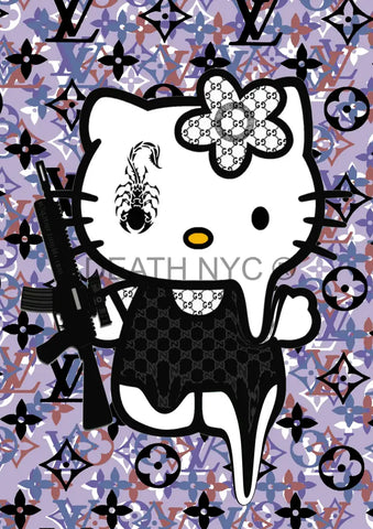 Deathmg223 45X32Cm Kitty (Edition Of 100*) (2023) Art Print