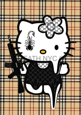 Deathmg224 45X32Cm Kitty (Edition Of 100*) (2023) Art Print