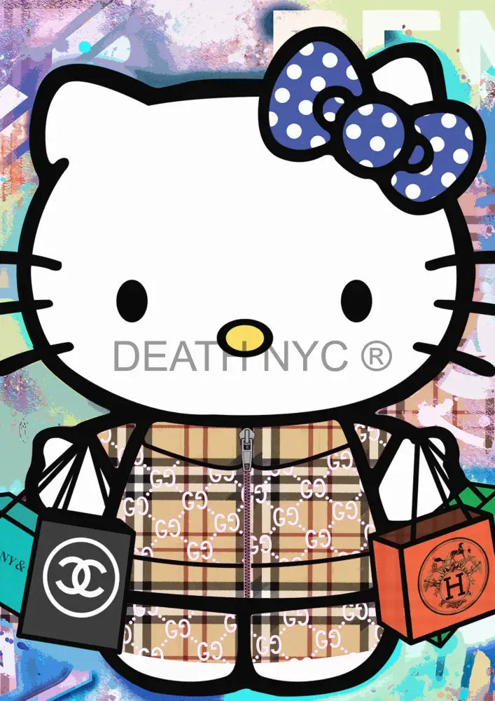 Deathmg234 45X32Cm Kitty (Edition Of 100*) (2023) Art Print