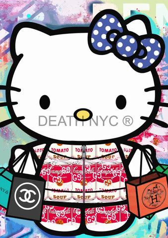 Deathmg235 45X32Cm Kitty (Edition Of 100*) (2023) Art Print