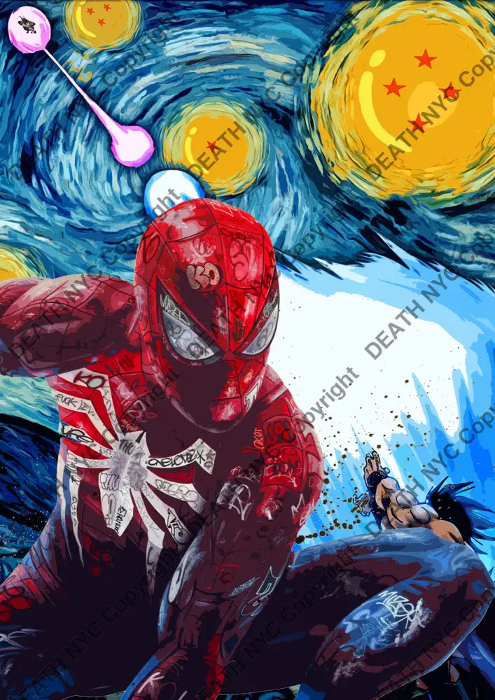 ’DEATHMG575’’ 45x32cm (Edition of 100*) (2023) spider Art Print