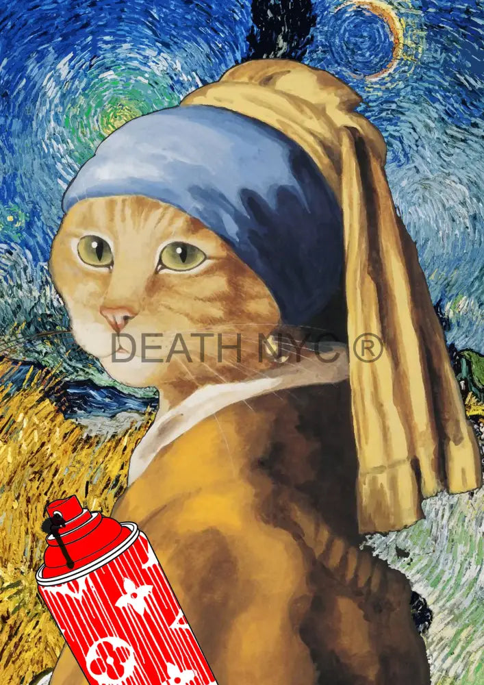 ’Deathmh1014’ 45X32Cm Cat (Edition Of 100*) (2023) Art Print