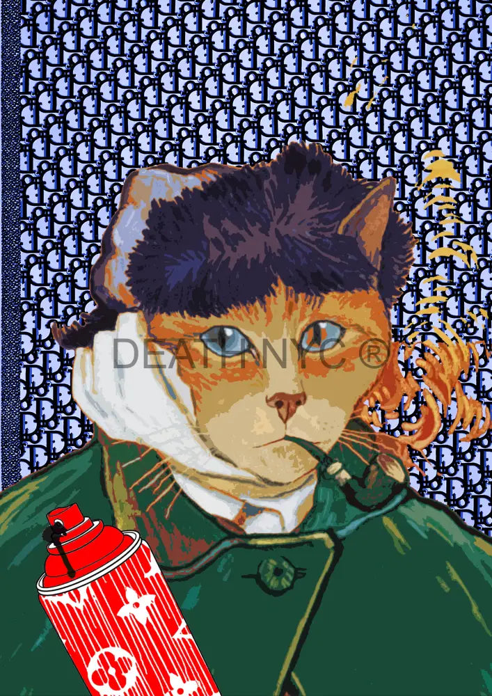 ’Deathmh1019’ 45X32Cm Cat (Edition Of 100*) (2023) Art Print