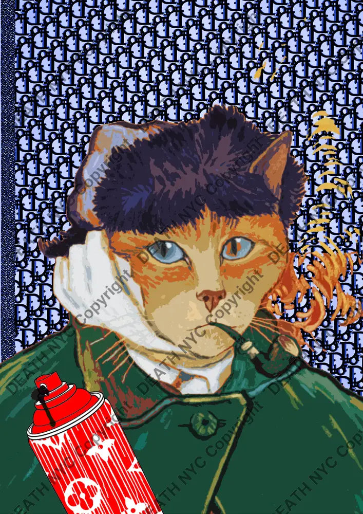 ’Deathmh1019’ 45X32Cm Cat (Edition Of 100*) (2023) Art Print