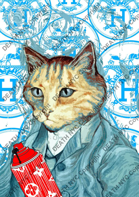 ’Deathmh1024’ 45X32Cm Cat (Edition Of 100*) (2023) Art Print