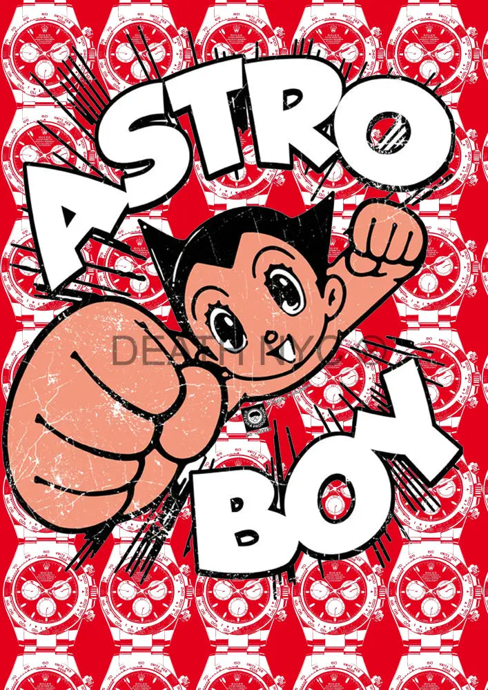 ’Deathmh196’ 45X32Cm Astro Boy (Edition Of 100*) (2023) Art Print