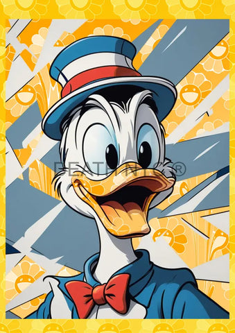 ’Deathmi1164’ 45X32Cm Donald Duck (Edition Of 100*) (2023) Art Print