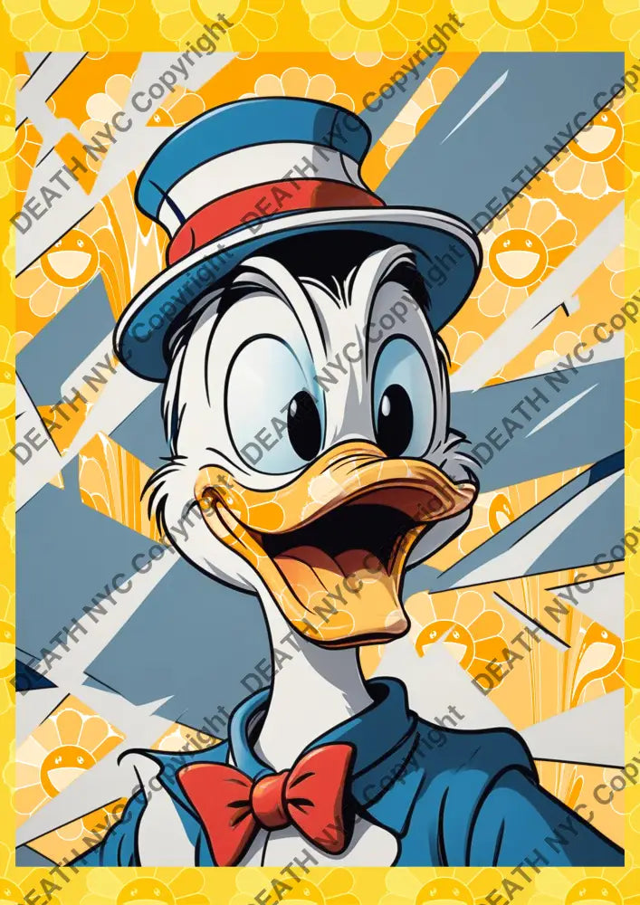 ’Deathmi1164’ 45X32Cm Donald Duck (Edition Of 100*) (2023) Art Print