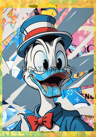 ’Deathmi1165’ 45X32Cm Donald Duck (Edition Of 100*) (2023) Art Print