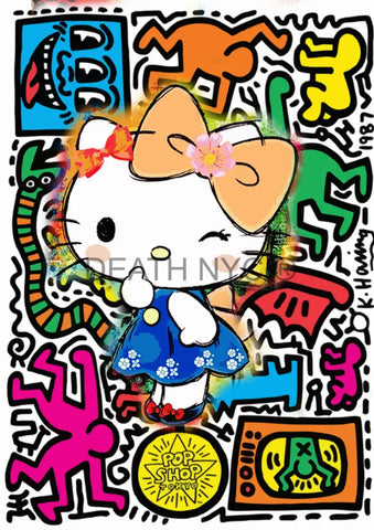 ’Deathmi1287’ 45X32Cm Kitty (Edition Of 100*) (2023) Art Print