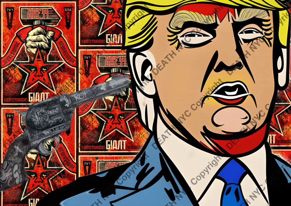 ’Deathmi177’ 45X32Cm Trump (Edition Of 100*) (2023) Art Print