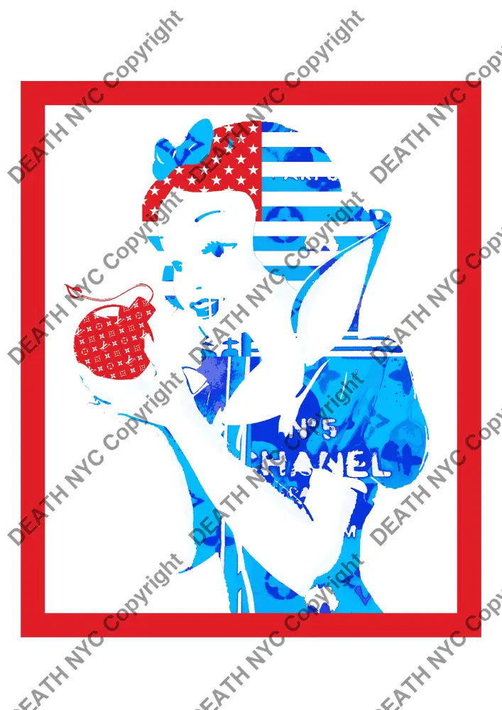 ’Deathmi361’ 45X32Cm Snow White (Edition Of 100*) (2023) Art Print