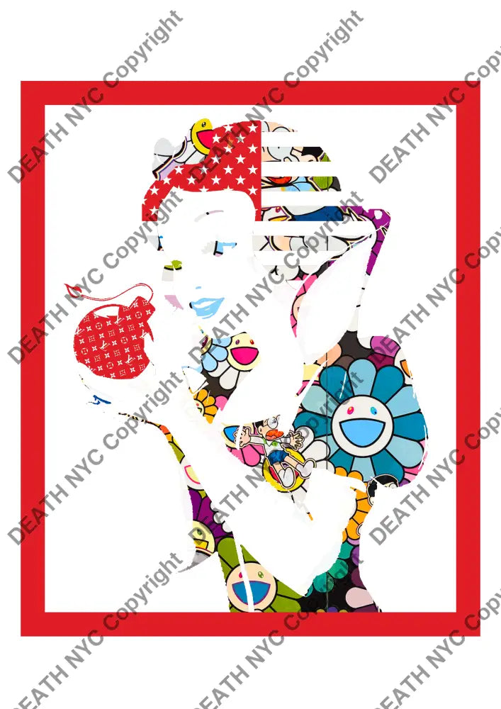 ’Deathmi363’ 45X32Cm Snow White (Edition Of 100*) (2023) Art Print