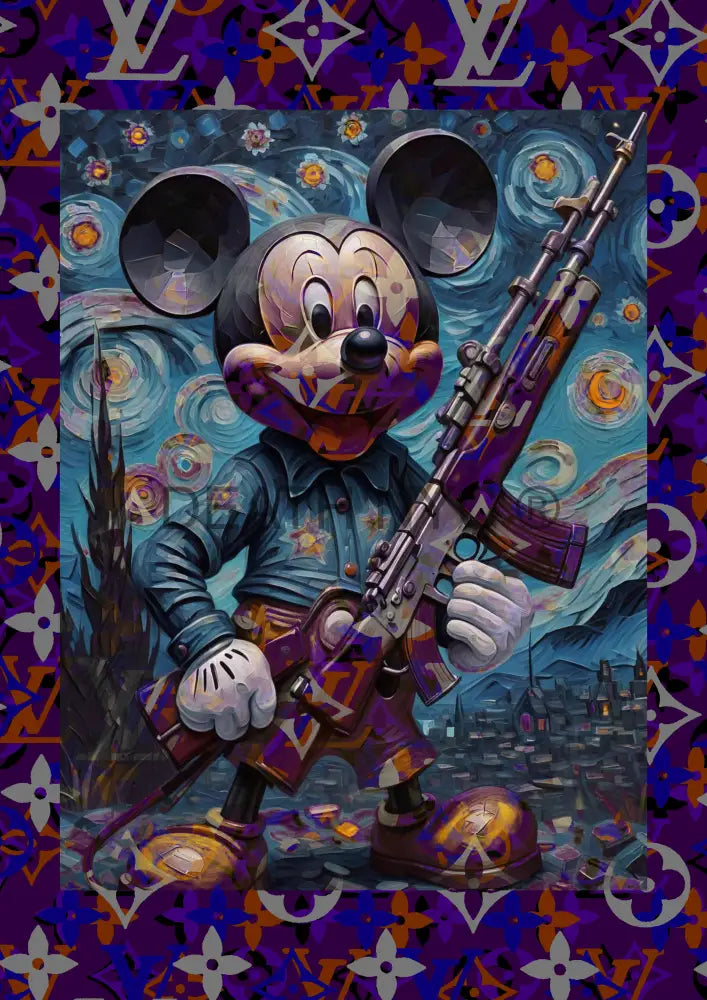 ’Deathmi858’ 45X32Cm Mickey (Edition Of 100*) (2023) Art Print