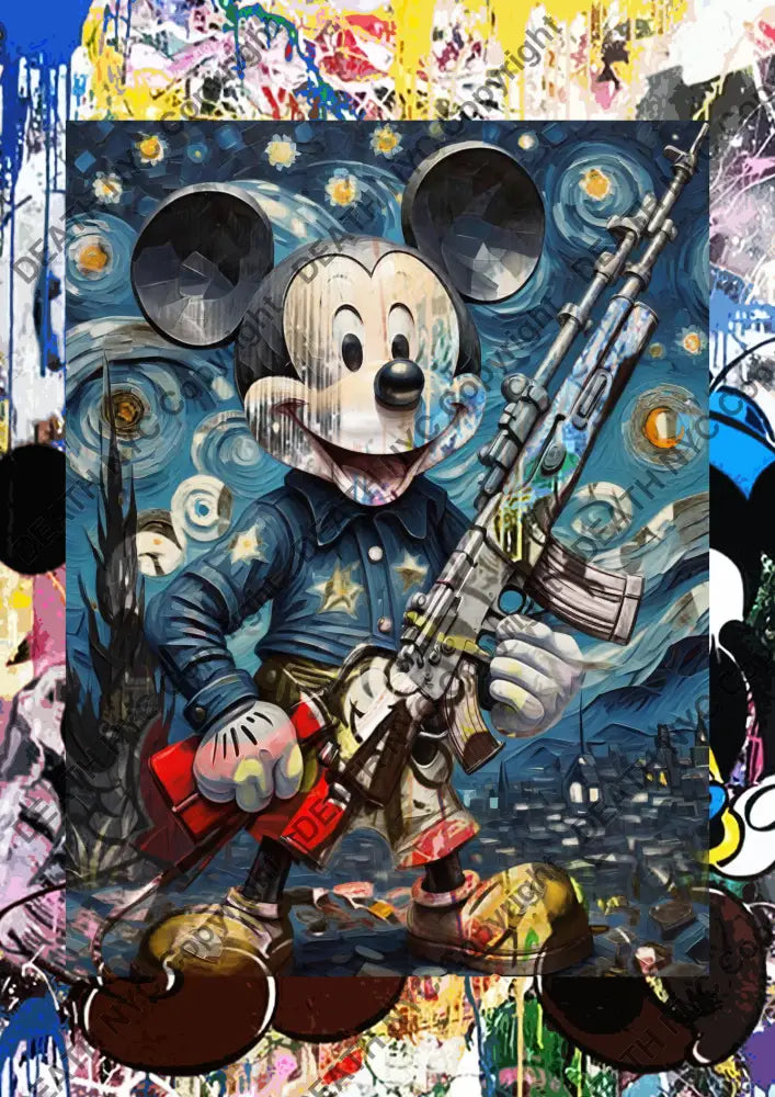 ’Deathmi860’ 45X32Cm Mickey (Edition Of 100*) (2023) Art Print