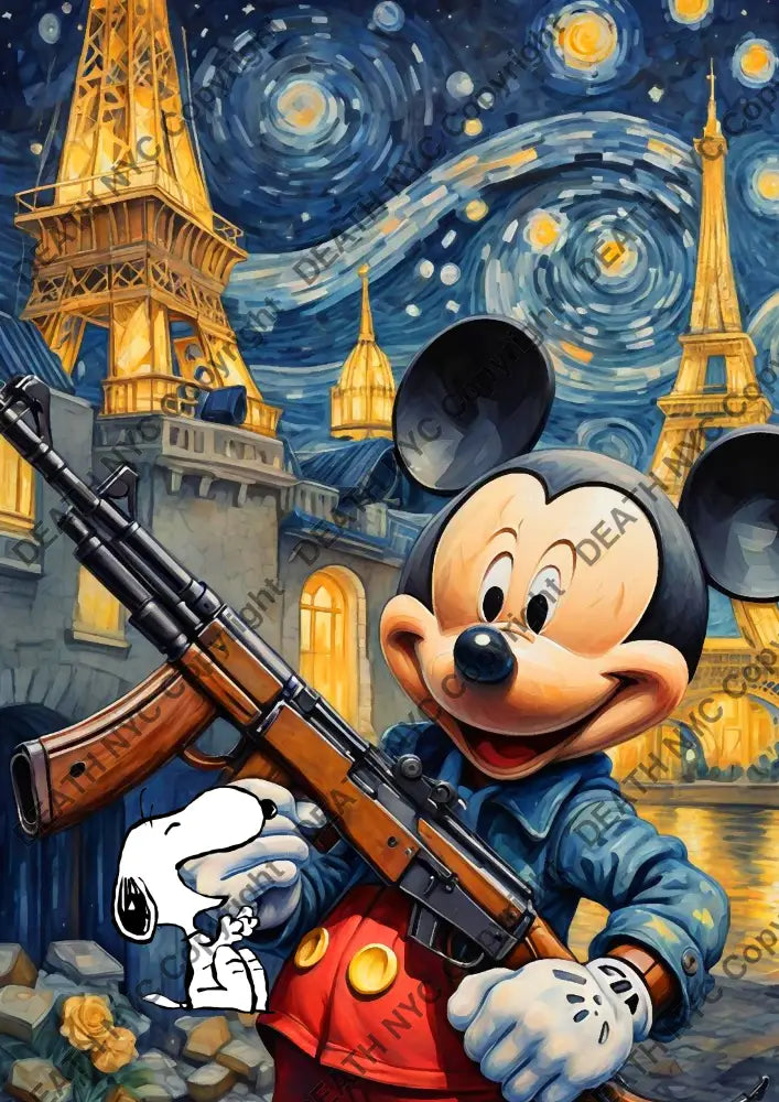 ’Deathmi862’ 45X32Cm Mickey (Edition Of 100*) (2023) Art Print