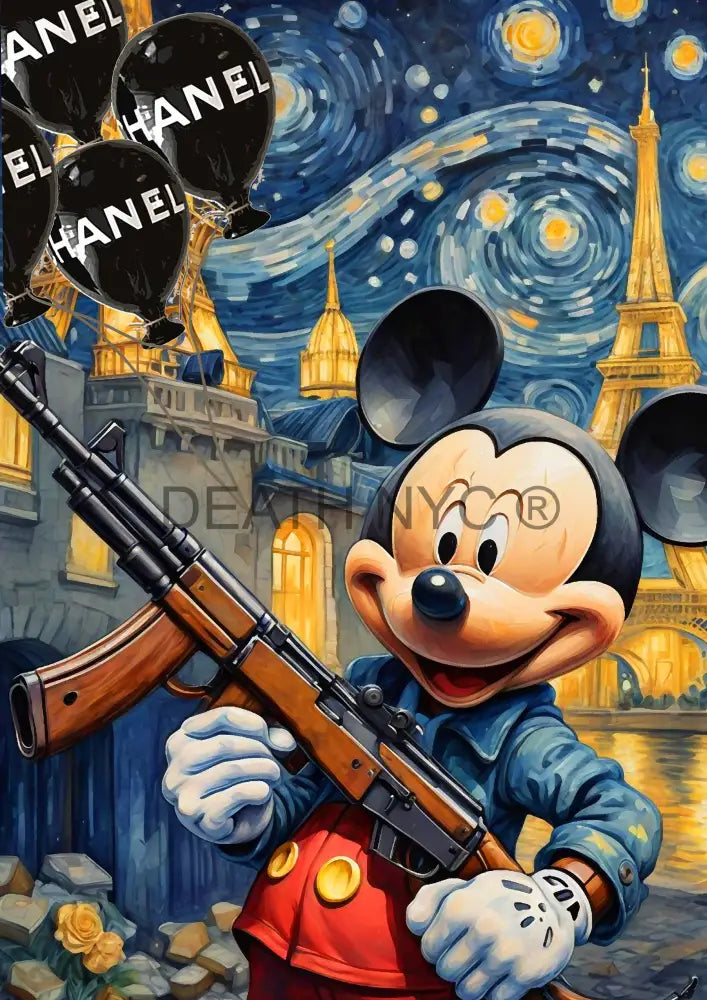 ’Deathmi863’ 45X32Cm Mickey (Edition Of 100*) (2023) Art Print