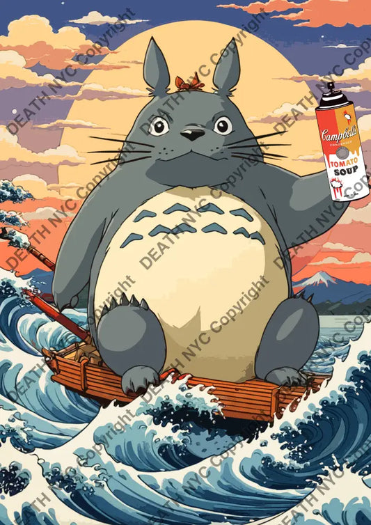’Deathmj551’ 45X32Cm Totoro (Edition Of 100*) (2024) Art Print