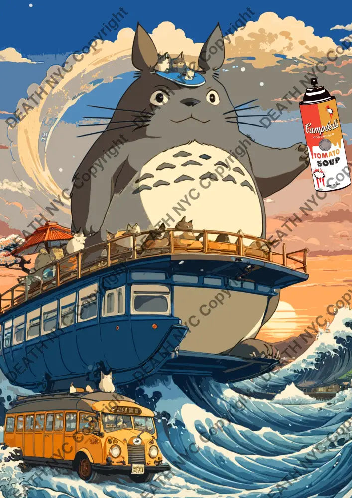 ’Deathmj552’ 45X32Cm Totoro (Edition Of 100*) (2024) Art Print