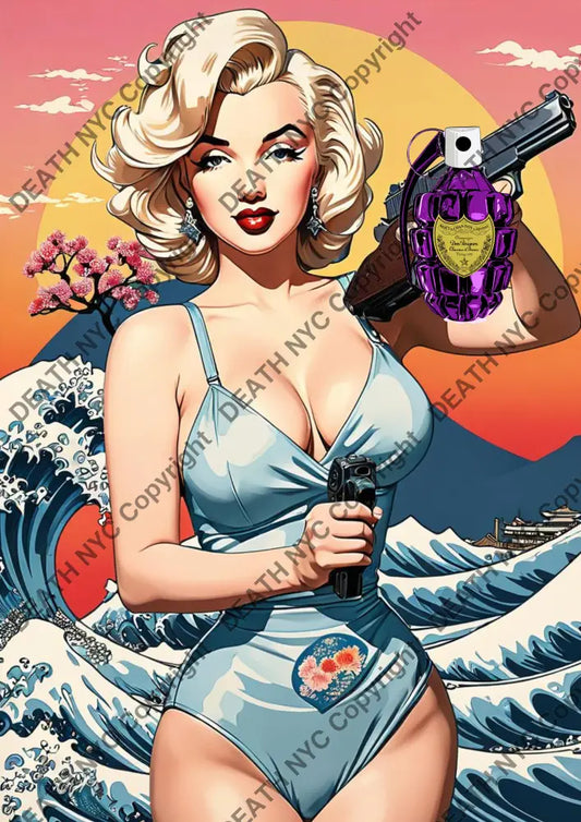 ’Deathmj556’ 45X32Cm Monroe (Edition Of 100*) (2024) Art Print