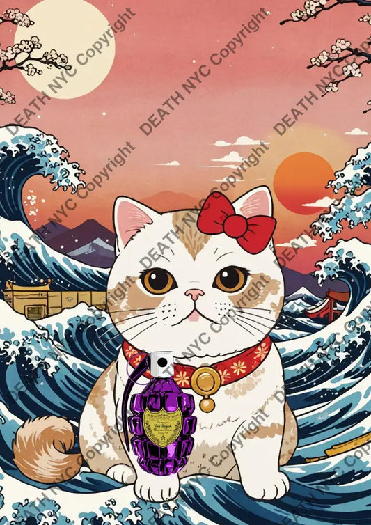 ’Deathmj570’ 45X32Cm Cat (Edition Of 100*) (2024) Art Print