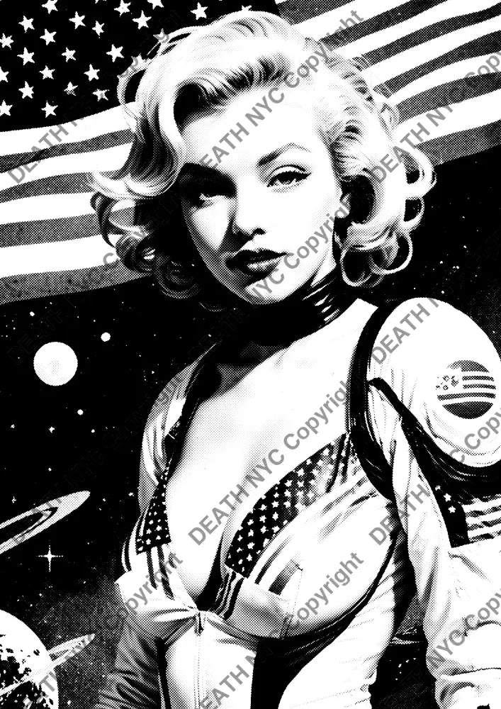 ’Deathml392’ 45X32Cm Monroe (Edition Of 100*) (2024) Art Print