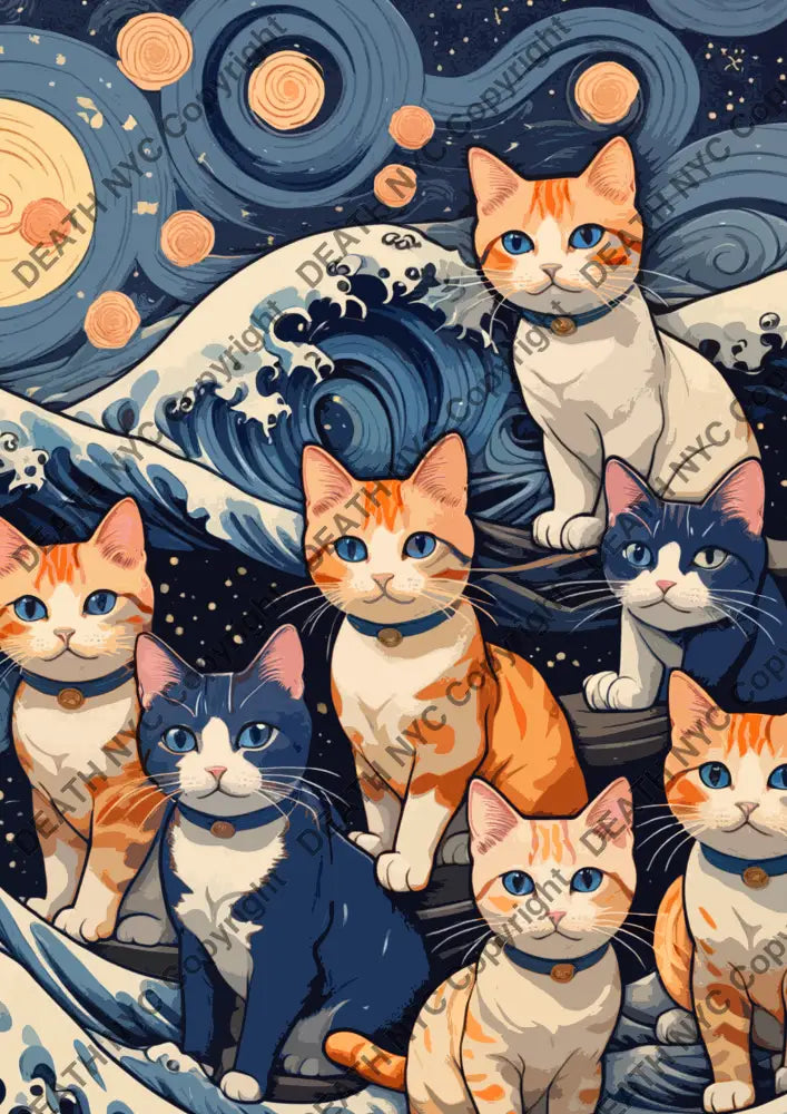 ’Deathml466’ 45X32Cm Cat (Edition Of 100*) (2024) Art Print