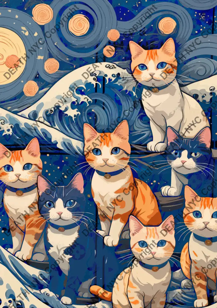 ’Deathml467’ 45X32Cm Cat (Edition Of 100*) (2024) Art Print
