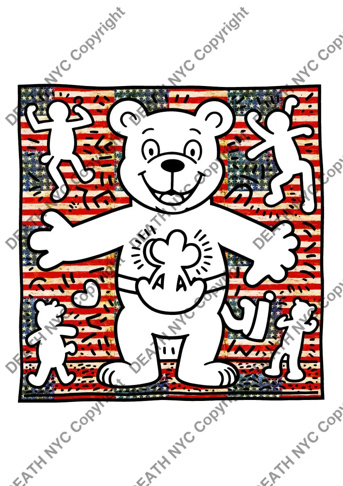 ’Deathml508’ 45X32Cm Bear (Edition Of 100*) (2024) Art Print