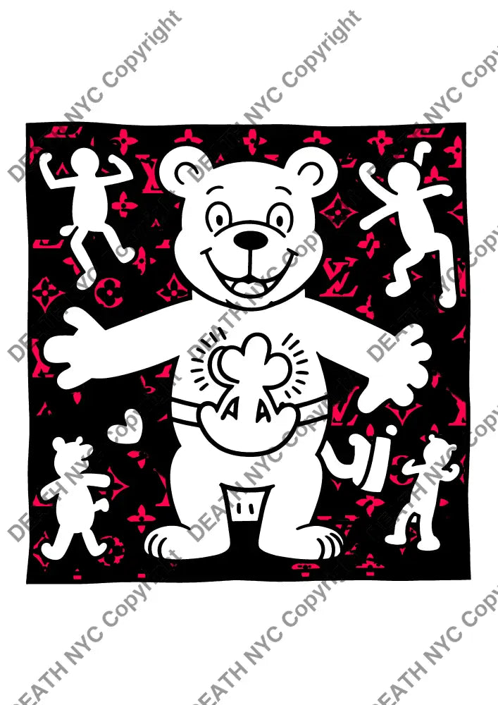 ’Deathml509’ 45X32Cm Bear (Edition Of 100*) (2024) Art Print