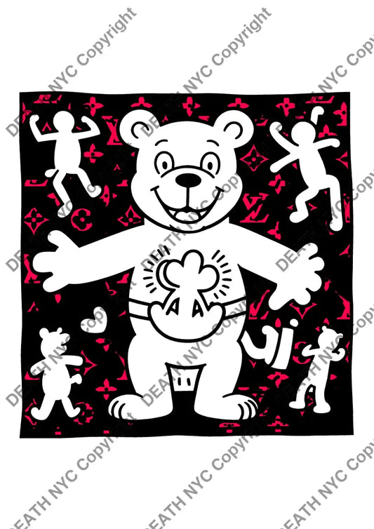 ’Deathml509’ 45X32Cm Bear (Edition Of 100*) (2024) Art Print
