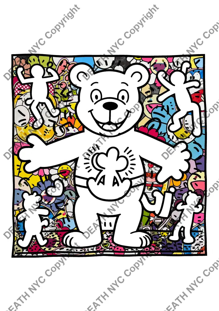 ’Deathml510’ 45X32Cm Bear (Edition Of 100*) (2024) Art Print