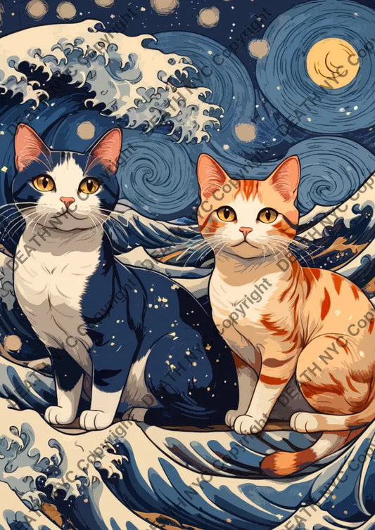 ’Deathml516’ 45X32Cm Cat (Edition Of 100*) (2024) Art Print