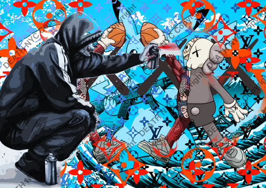 ’Deathmn59’ 45X32Cm Banksy (Edition Of 100*) (2024) Art Print