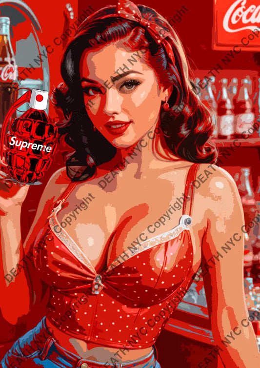 ’Deathmo200’’ 45X32Cm (Edition Of 100*) (2024) Cok Girl Art Print