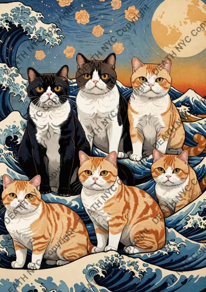 ’Deathmo28’ 45X32Cm Cat (Edition Of 100*) (2024) Art Print