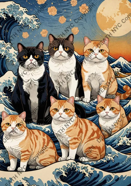 ’Deathmo28’ 45X32Cm Cat (Edition Of 100*) (2024) Art Print