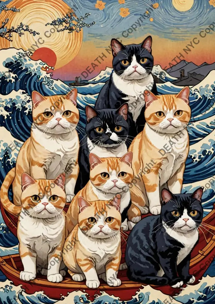 ’Deathmo30’ 45X32Cm Cat (Edition Of 100*) (2024) Art Print