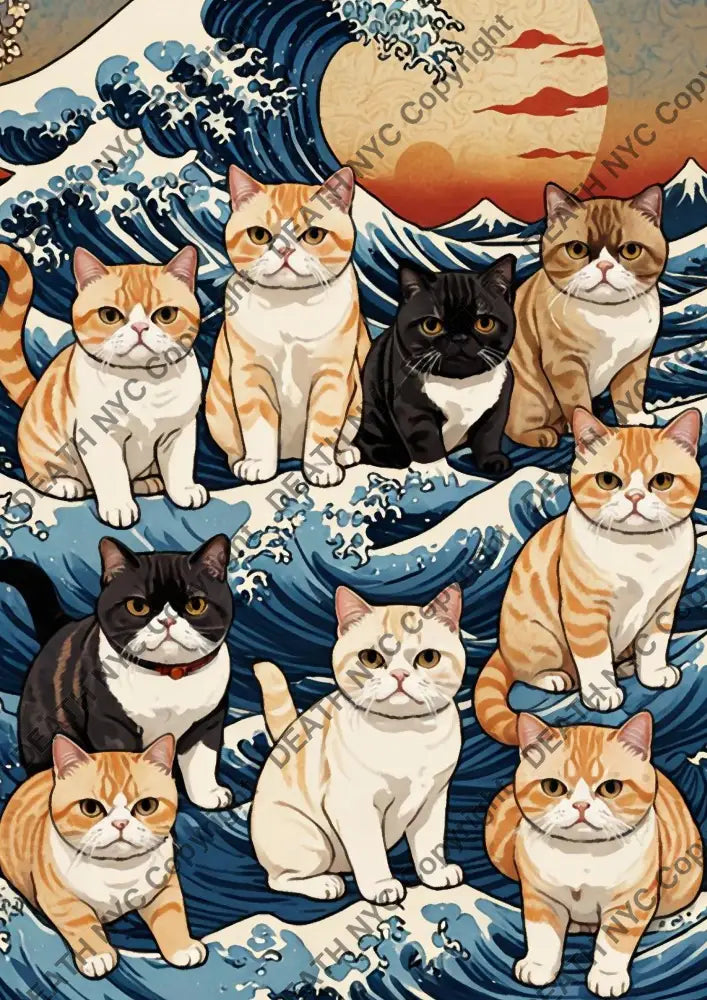 ’Deathmo31’ 45X32Cm Cat (Edition Of 100*) (2024) Art Print