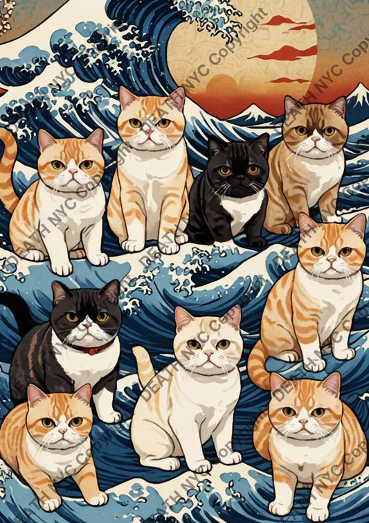 ’Deathmo31’ 45X32Cm Cat (Edition Of 100*) (2024) Art Print