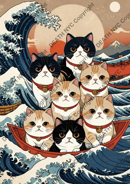 ’Deathmo32’ 45X32Cm Cat (Edition Of 100*) (2024) Art Print