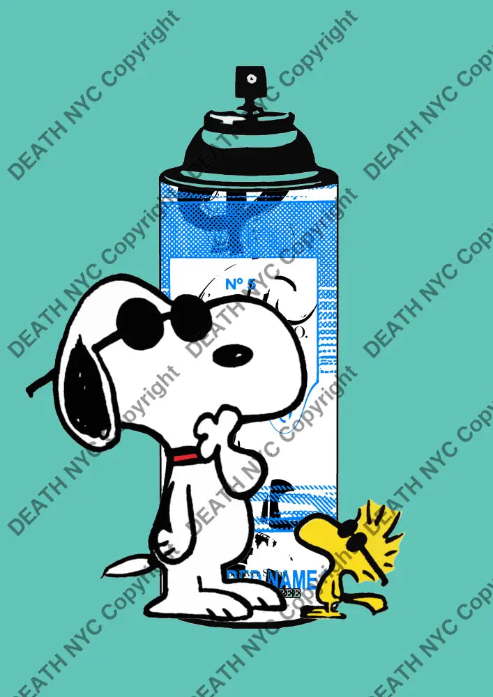 ’Deathmo355’ 45X32Cm Snoopy (Edition Of 100*) (2024) Art Print
