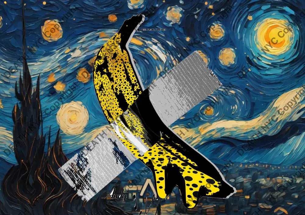 ’Deathmo96’ 45X32Cm Banana (Edition Of 100*) (2024) Art Print