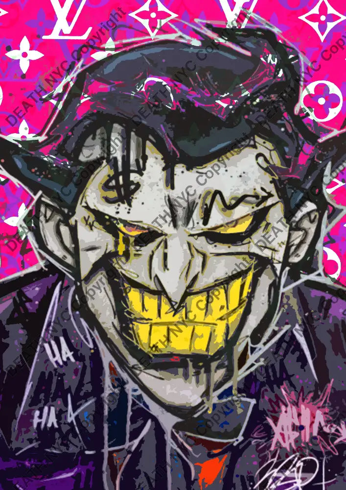 ’Deathmr89’ 45X32Cm Joker (Edition Of 100*) (2024) Art Print