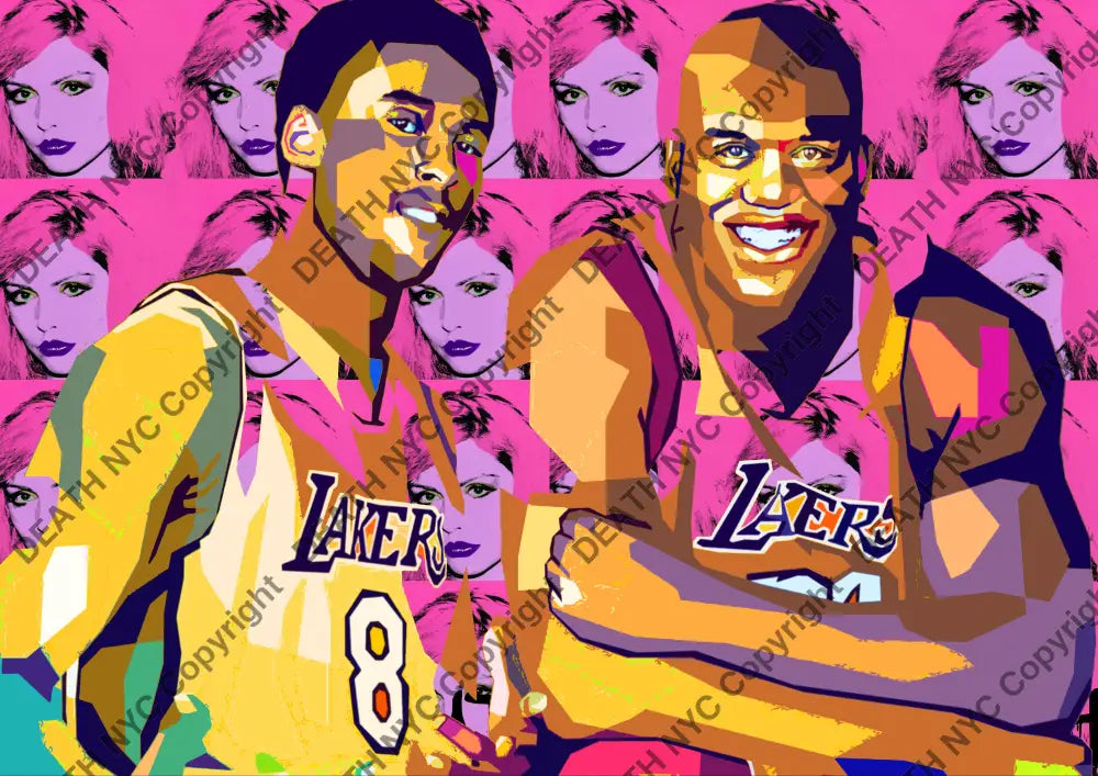 ’Deathmt36’ 45X32Cm Lakers (Edition Of 100*) (2024) Art Print