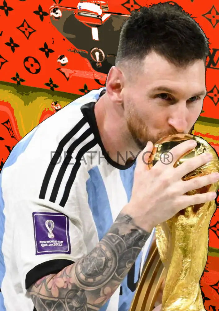 ’Deathmt63’ 45X32Cm Messi (Edition Of 100*) (2024) Art Print