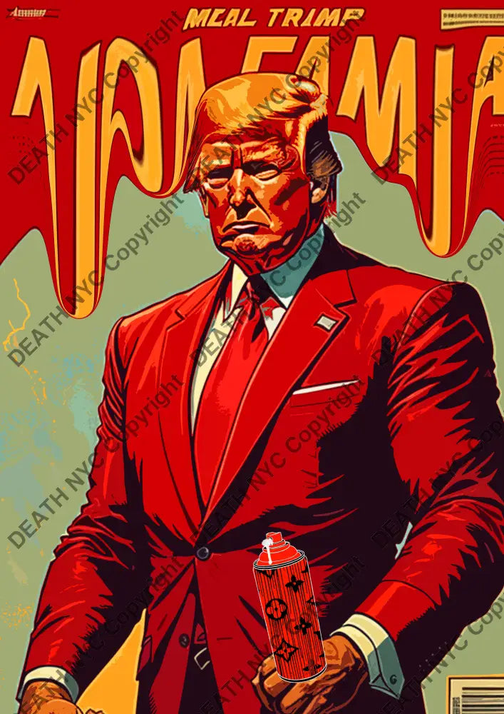 ’Deathmw137’ 45X32Cm Trump (Edition Of 100*) (2024) Art Print